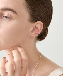 シルバーダイヤモンドピアス(0.01ct)