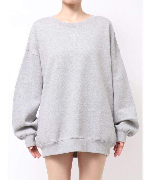 GYDA（ジェイダ）の「sacred edge cross back embossプルオーバー（スウェット・レディース・グレー/オフホワイト/ブラック・FREE）」の18枚目の写真
