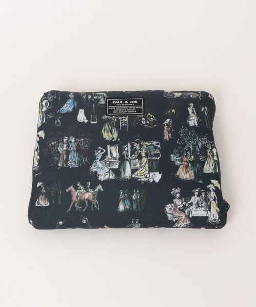 PAUL & JOE ACCESSOIRES(ポールアンドジョーアクセソワ)の「ポール & ジョー アクセソワ 折りたたみボストンバック(ボストンバッグ・レディース・グレイッシュベージュ/ネイビー・FREE)」の14枚目の写真
