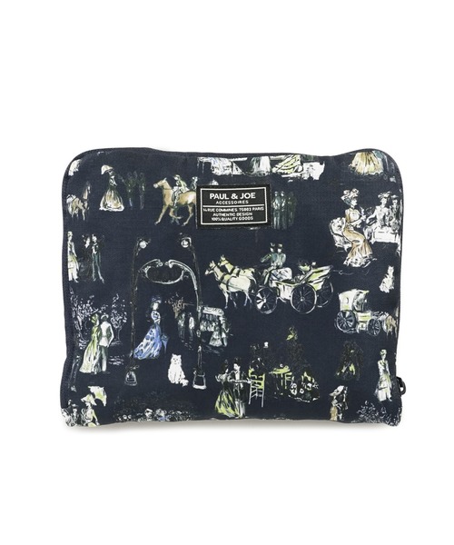 PAUL & JOE ACCESSOIRES(ポールアンドジョーアクセソワ)の「ポール & ジョー アクセソワ 折りたたみボストンバック(ボストンバッグ・レディース・グレイッシュベージュ/ネイビー・FREE)」の8枚目の写真