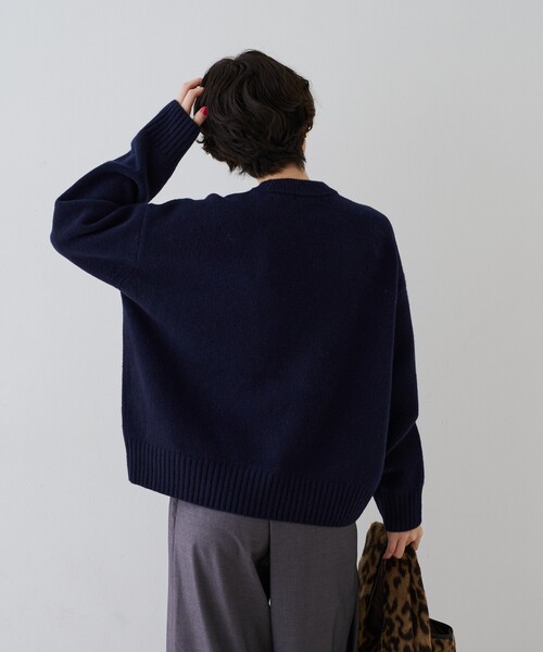 Rouge vif(ルージュヴィフ)の「クィーンズタウンウールクルーネックニットプルオーバー(ニット/セーター・レディース・レッド/グレー/ネイビー・フリー)」の17枚目の写真