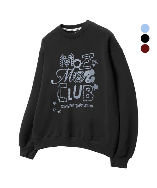 MOZMOZ(モズモズ)の「デイリー NOISE スウェット ブラック(スウェット・レディース・ブラック・LARGE/X-LARGE/XXL)」の1枚目の写真