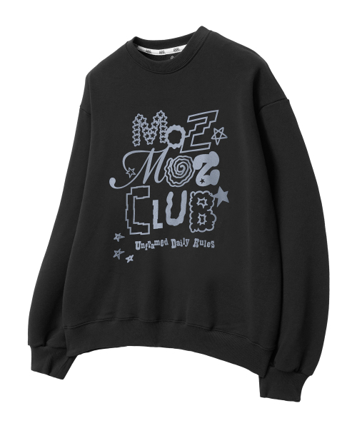 MOZMOZ(モズモズ)の「デイリー NOISE スウェット ブラック(スウェット・レディース・ブラック・LARGE/X-LARGE/XXL)」の3枚目の写真
