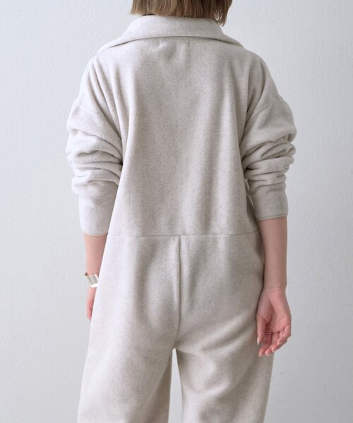 Whim Gazette(ウィムガゼット)の「<WEB限定>【THE PAUSE】フリースジップジャンプスーツ(つなぎ/オールインワン・レディース・チャコールグレー/アイボリー・FREE)」の17枚目の写真
