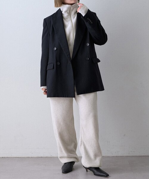 Whim Gazette(ウィムガゼット)の「<WEB限定>【THE PAUSE】フリースジップジャンプスーツ(つなぎ/オールインワン・レディース・チャコールグレー/アイボリー・FREE)」の11枚目の写真