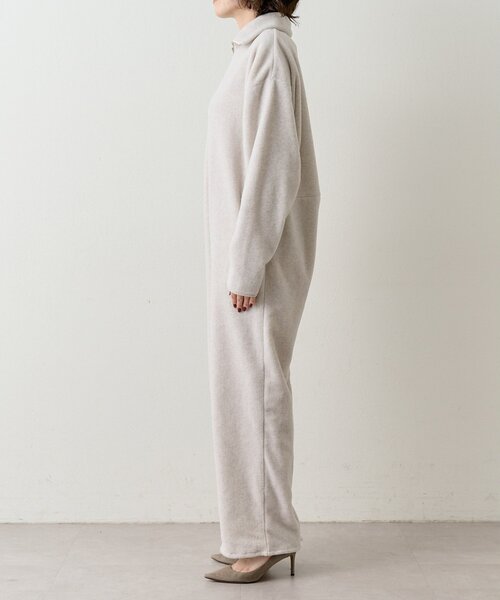 Whim Gazette(ウィムガゼット)の「<WEB限定>【THE PAUSE】フリースジップジャンプスーツ(つなぎ/オールインワン・レディース・チャコールグレー/アイボリー・FREE)」の21枚目の写真