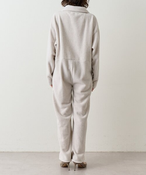 Whim Gazette(ウィムガゼット)の「<WEB限定>【THE PAUSE】フリースジップジャンプスーツ(つなぎ/オールインワン・レディース・チャコールグレー/アイボリー・FREE)」の22枚目の写真