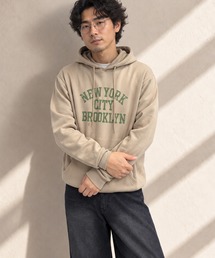 ZIP FIVE（ジップファイブ）の「古着風カレッジロゴ裏起毛オーバーサイズパーカー（パーカー）」
