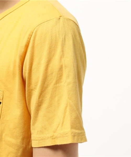 JUNK FOOD(ジャンクフード)の「SNOOPY WAS HERE/スヌーピーポケットTシャツ(Tシャツ/カットソー・メンズ・マスタード・X-SMALL/MEDIUM/SMALL/LARGE)」の5枚目の写真