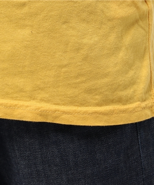 JUNK FOOD(ジャンクフード)の「SNOOPY WAS HERE/スヌーピーポケットTシャツ(Tシャツ/カットソー・メンズ・マスタード・X-SMALL/MEDIUM/SMALL/LARGE)」の6枚目の写真