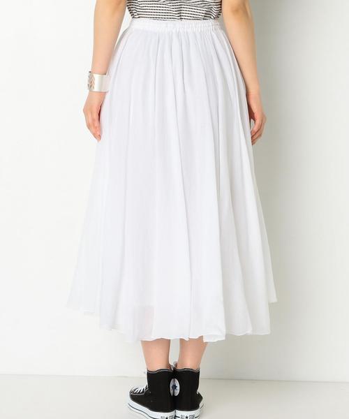 Another Edition（アナザーエディション）の「コットンボイルマキシスカート/AEBFC C/BOIL MAXI SK◆（スカート・レディース・オフホワイト/レッド/ライトブルー・FREE）」の15枚目の写真