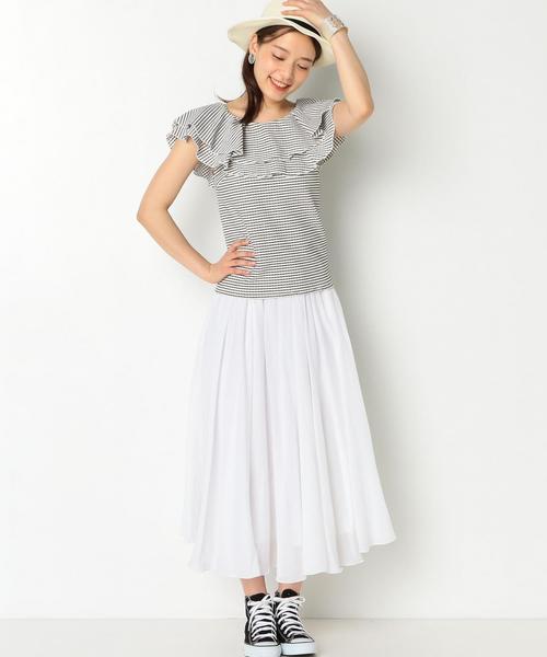 Another Edition（アナザーエディション）の「コットンボイルマキシスカート/AEBFC C/BOIL MAXI SK◆（スカート・レディース・オフホワイト/レッド/ライトブルー・FREE）」の16枚目の写真