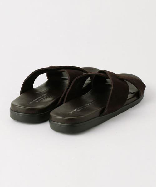 green label relaxing（グリーンレーベルリラクシング）の「BC スエード クロス サンダル◆（サンダル・メンズ・ダークブラウン/ブラック・43/42/41）」の6枚目の写真