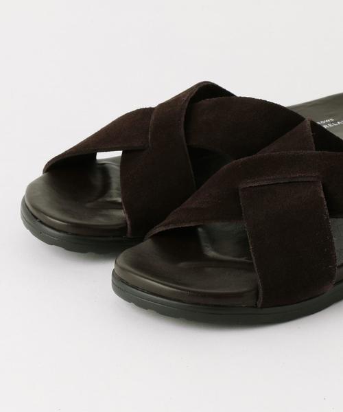 green label relaxing（グリーンレーベルリラクシング）の「BC スエード クロス サンダル◆（サンダル・メンズ・ダークブラウン/ブラック・43/42/41）」の7枚目の写真