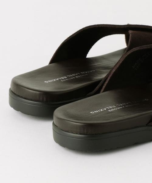green label relaxing（グリーンレーベルリラクシング）の「BC スエード クロス サンダル◆（サンダル・メンズ・ダークブラウン/ブラック・43/42/41）」の8枚目の写真
