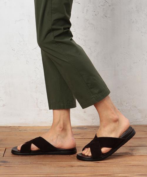 green label relaxing（グリーンレーベルリラクシング）の「BC スエード クロス サンダル◆（サンダル・メンズ・ダークブラウン/ブラック・43/42/41）」の10枚目の写真