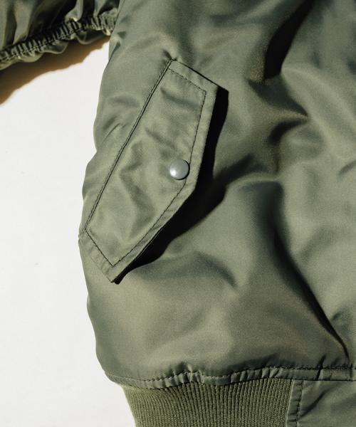 Alpha Industries（アルファインダストリーズ）の「ALPHA:KIDS MA-1◆（MA-1・キッズ・オリーブ/ブルー/グレー・100/120/150/130/140/110）」の6枚目の写真