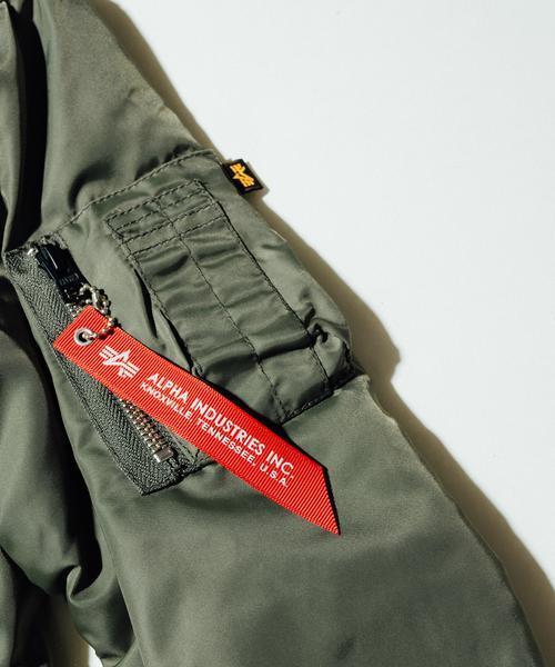 Alpha Industries（アルファインダストリーズ）の「ALPHA:KIDS MA-1◆（MA-1・キッズ・オリーブ/ブルー/グレー・100/120/150/130/140/110）」の8枚目の写真