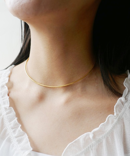 e.m.（イーエム）の「プレーンゴールドチョーカー（チョーカー・レディース・ゴールド・FREE）」の11枚目の写真