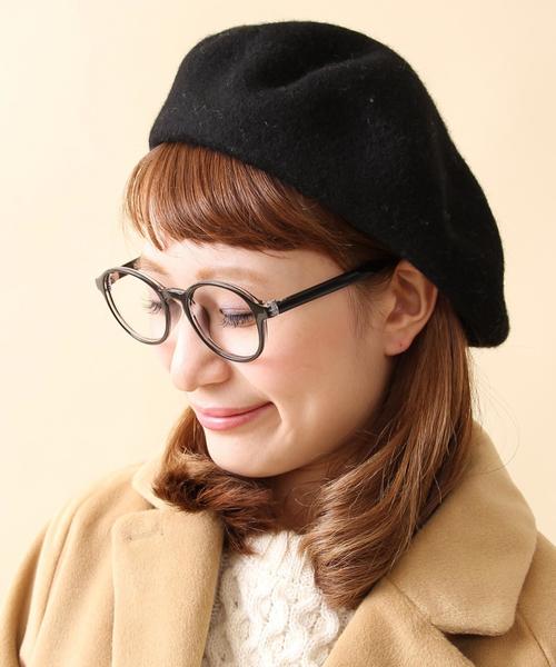 coen（コーエン）の「カラーベレー2（ハンチング/ベレー帽・レディース・ブラック/グレー/モカ/ベージュ・FREE）」の2枚目の写真