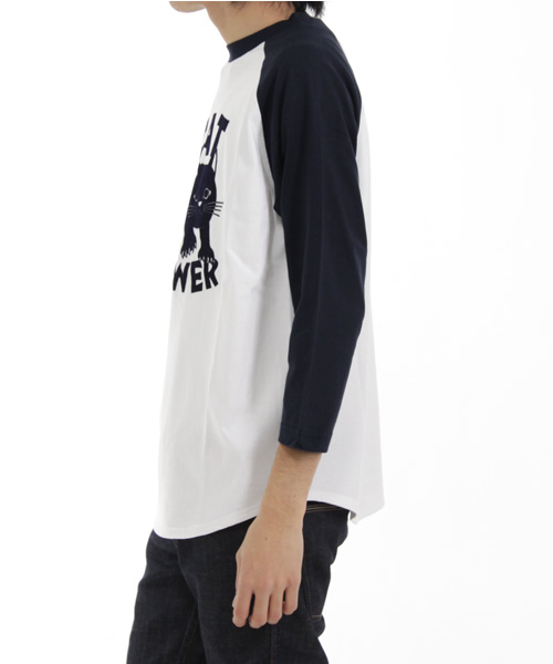 BEAMS T（ビームスティー）の「Artical / Cat Power 7（シャツ/ブラウス・メンズ・ホワイト/グレー・SMALL/MEDIUM/LARGE）」の4枚目の写真