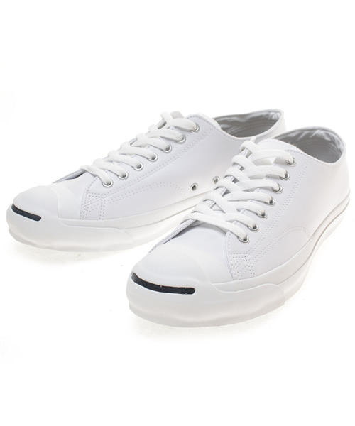 CONVERSE（コンバース）の「CONVERSE LEA JACKPURCELL（スニーカー・メンズ・ホワイト/ブラック・7h/8/8h/9/9h/7/10h/11h）」の2枚目の写真