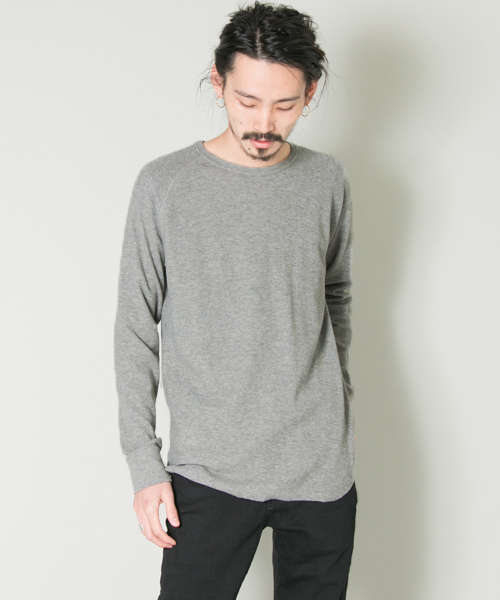 URBAN RESEARCH（アーバンリサーチ）の「UR C/NワッフルビックロングTシャツ（Tシャツ/カットソー・メンズ・ベージュ/ブラック系その他/グレー/ホワイト/ブルーグレー・SMALL/LARGE/MEDIUM）」の4枚目の写真