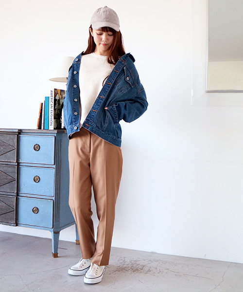 N.（N. Natural Beauty Basic）（エヌエヌナチュラルビューティーベーシック）の「◆ワッフルニット（ニット/セーター・レディース・ホワイト/レッド/グレー・MEDIUM）」の6枚目の写真