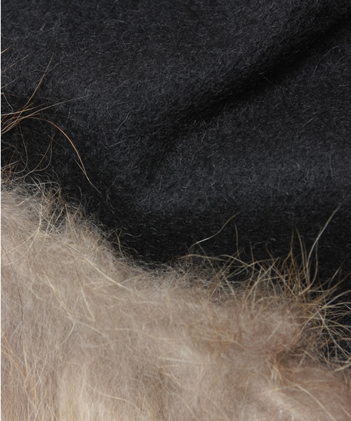 mystic（ミスティック）の「ラクーンファーストール（ストール/ショール・レディース・キャメル/グレー/チャコールグレー/ホワイト/ブラック・FREE）」の7枚目の写真