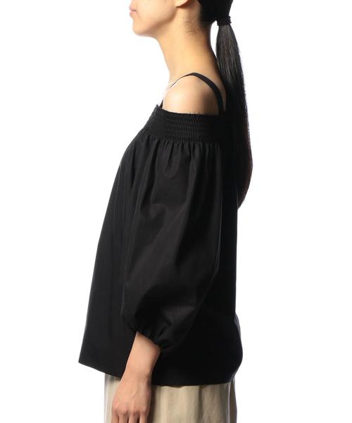 ASTRAET(アストラット)の「ASTRAET(アストラット)オフショルダー ブラウス(シャツ/ブラウス・レディース・ホワイト/ブラック・FREE)」の10枚目の写真