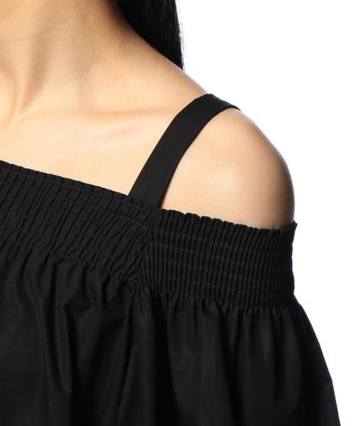 ASTRAET(アストラット)の「ASTRAET(アストラット)オフショルダー ブラウス(シャツ/ブラウス・レディース・ホワイト/ブラック・FREE)」の13枚目の写真