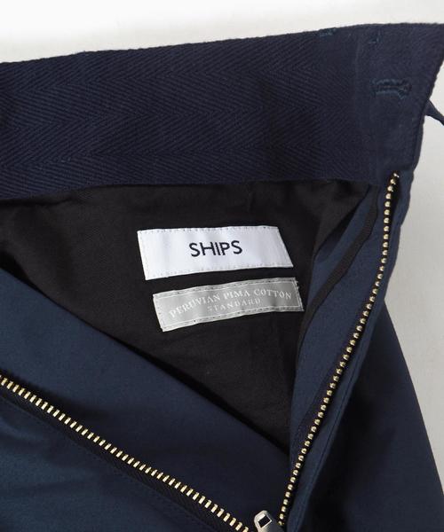 SHIPS（シップス）の「SC: "ペルヴィアン ピマ コットン" ストレッチ タイプライタークロス セットアップ イージーパンツ（その他パンツ・メンズ・オリーブ/ネイビー/ベージュ・LARGE/MEDIUM/X-LARGE/SMALL）」の13枚目の写真