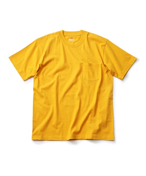 HANES（ヘインズ）の「【HANES】BEEFY-T ポケットＴシャツ H5190/ヘインズ/ビーフィー/Tシャツ　無地/ユニセックス  ヘビーウェイト（Tシャツ/カットソー・メンズ・ネイビー/ブラック/グレー/ホワイト/チャコールグレー/ライトピンク/レッド/ライトブルー/ベージュ/ダークパープル/ダークグリーン/イエロー/カーキ/グリーン/スミクロ/レッド系その他/ブルー/ライトベージュ・LARGE/SMALL/MEDIUM/X-LARGE/X-SMALL）」の15枚目の写真