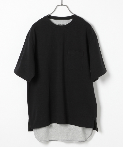 GLOBAL WORK（グローバルワーク）の「スーピマＷフェイスＢＩＧＴ/739326（Tシャツ/カットソー・メンズ・ホワイト/ネイビー/ダークブラウン/ブラック・X-LARGE/LARGE/MEDIUM/SMALL）」の3枚目の写真