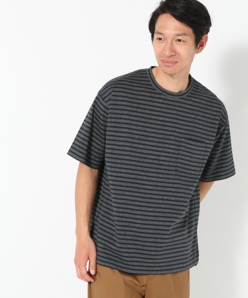 GLOBAL WORK（グローバルワーク）の「スーピマＷフェイスＢＩＧＴ/739326（Tシャツ/カットソー・メンズ・ホワイト/ネイビー/ダークブラウン/ブラック・X-LARGE/LARGE/MEDIUM/SMALL）」の20枚目の写真