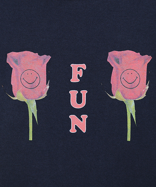 Candy Stripper（キャンディストリッパー）の「FUNNY ROSE TEE（Tシャツ/カットソー・レディース・オフホワイト/チャコール/ネイビー/イエロー・2/3）」の21枚目の写真