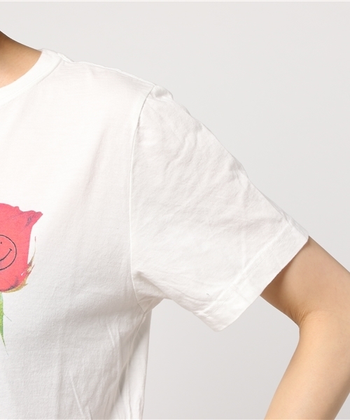 Candy Stripper（キャンディストリッパー）の「FUNNY ROSE TEE（Tシャツ/カットソー・レディース・オフホワイト/チャコール/ネイビー/イエロー・2/3）」の9枚目の写真