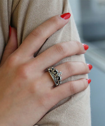 SMALL DEMI CROWN RING