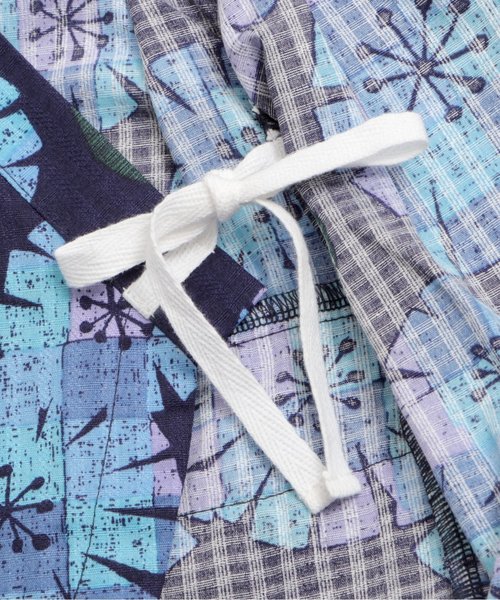 apres les cours（アプレレクール）の「女の子タイル花柄甚平ロンパス（浴衣・キッズ・ネイビー/オフホワイト・70/80）」の19枚目の写真