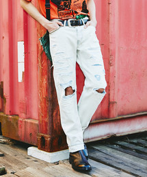 HYSTERIC GLAMOUR | WBR加工デニムストレートPT(デニムパンツ)