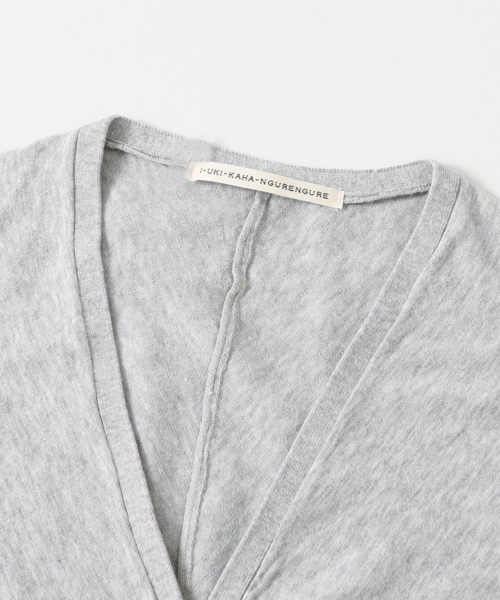 かぐれ（カグレ）の「かぐれ コットンのドルマンカーディガン（カーディガン/ボレロ・レディース・ライトグレー/チャコールグレー/ブルー/パープル・FREE）」の5枚目の写真