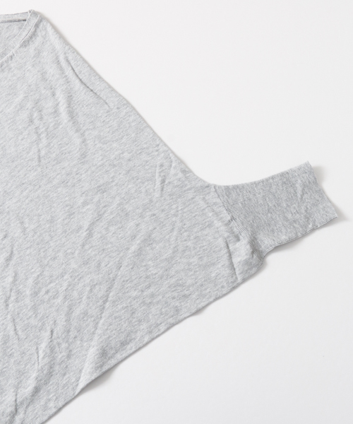 かぐれ（カグレ）の「かぐれ コットンのドルマンカーディガン（カーディガン/ボレロ・レディース・ライトグレー/チャコールグレー/ブルー/パープル・FREE）」の6枚目の写真
