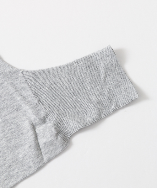 かぐれ（カグレ）の「かぐれ コットンのドルマンカーディガン（カーディガン/ボレロ・レディース・ライトグレー/チャコールグレー/ブルー/パープル・FREE）」の7枚目の写真