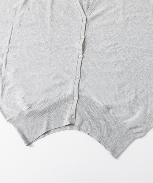 かぐれ（カグレ）の「かぐれ コットンのドルマンカーディガン（カーディガン/ボレロ・レディース・ライトグレー/チャコールグレー/ブルー/パープル・FREE）」の8枚目の写真