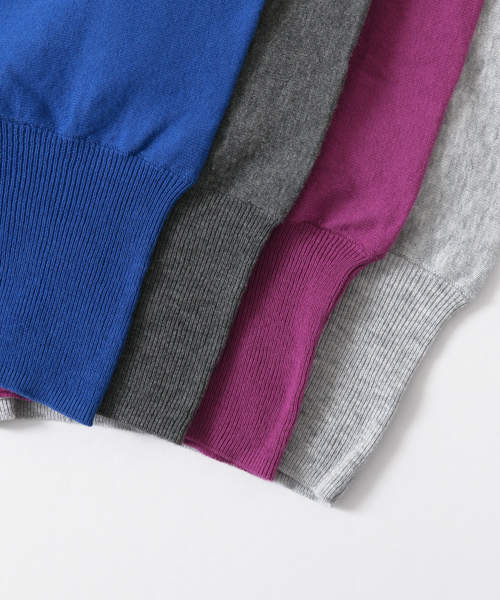 かぐれ（カグレ）の「かぐれ コットンのドルマンカーディガン（カーディガン/ボレロ・レディース・ライトグレー/チャコールグレー/ブルー/パープル・FREE）」の12枚目の写真