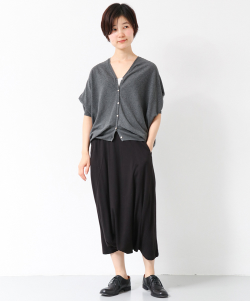 かぐれ（カグレ）の「かぐれ コットンのドルマンカーディガン（カーディガン/ボレロ・レディース・ライトグレー/チャコールグレー/ブルー/パープル・FREE）」の17枚目の写真
