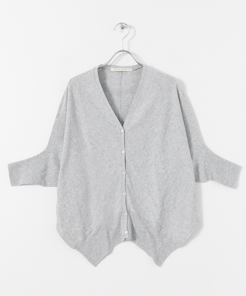 かぐれ（カグレ）の「かぐれ コットンのドルマンカーディガン（カーディガン/ボレロ・レディース・ライトグレー/チャコールグレー/ブルー/パープル・FREE）」の16枚目の写真