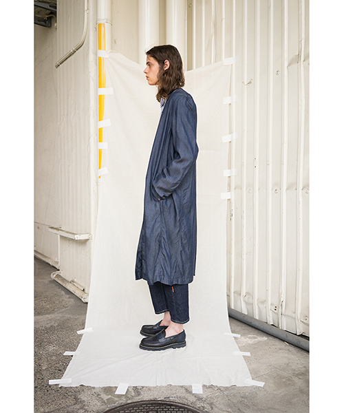 CABANE de ZUCCA　25周年オールインワン　つなぎ　 カバンドズッカ CABANE de ZUCCa（カバンドズッカ）の「テンセルデニム（ノーカラー