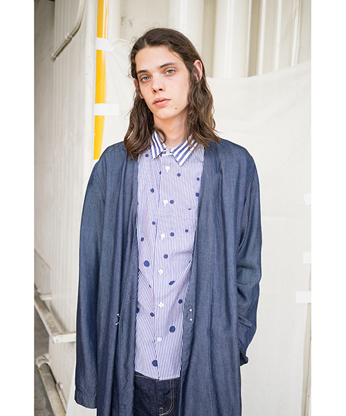 CABANE de ZUCCa（カバンドズッカ）の「テンセルデニム（ノーカラー