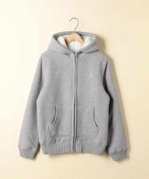 coen（コーエン）の「裏ボアジップパーカー（パーカー・レディース・グレー/ブラウン/ネイビー・MEDIUM/LARGE）」の18枚目の写真